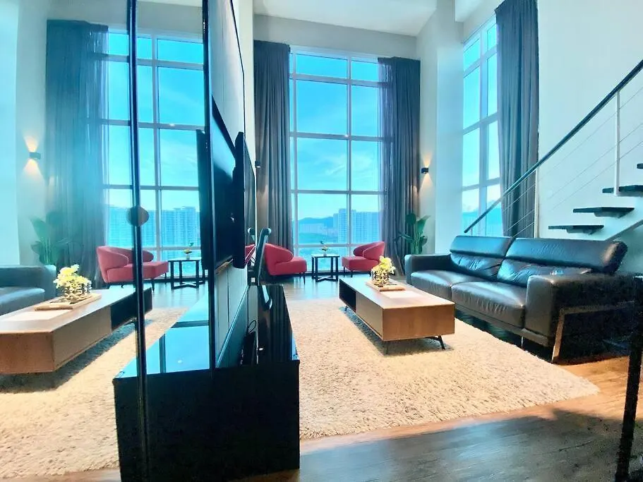 Maritime Suite - 2Min Drive To Georgetown 18Min From Airport Seaview Luxury 2Br 2 Bathrooms Suites Jelutong Apartment